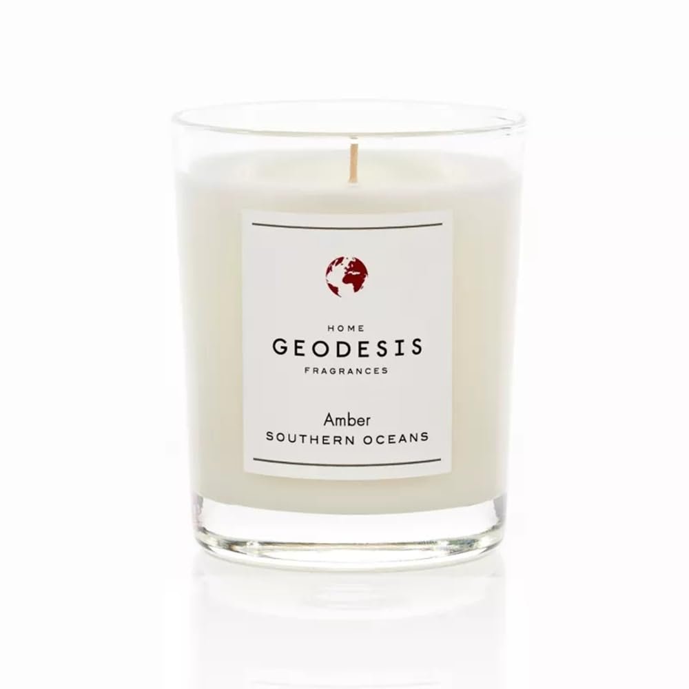 Geodesis TUBEROSE Scented Candle, 180G, 50 Hour Burn Time, Glass Jar, French Made, Floral Fragrance