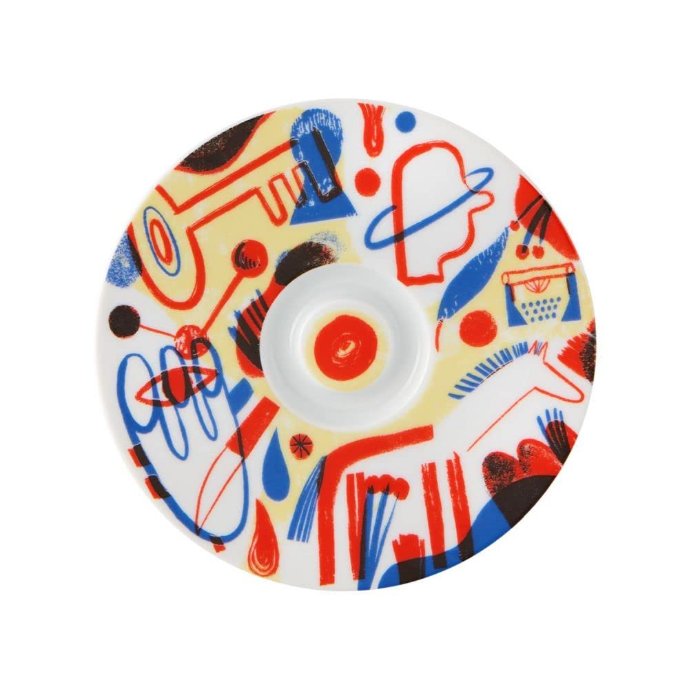 Vista Alegre Escape Goat 4 Piece Espresso Cup & Saucer Set | Set of 4