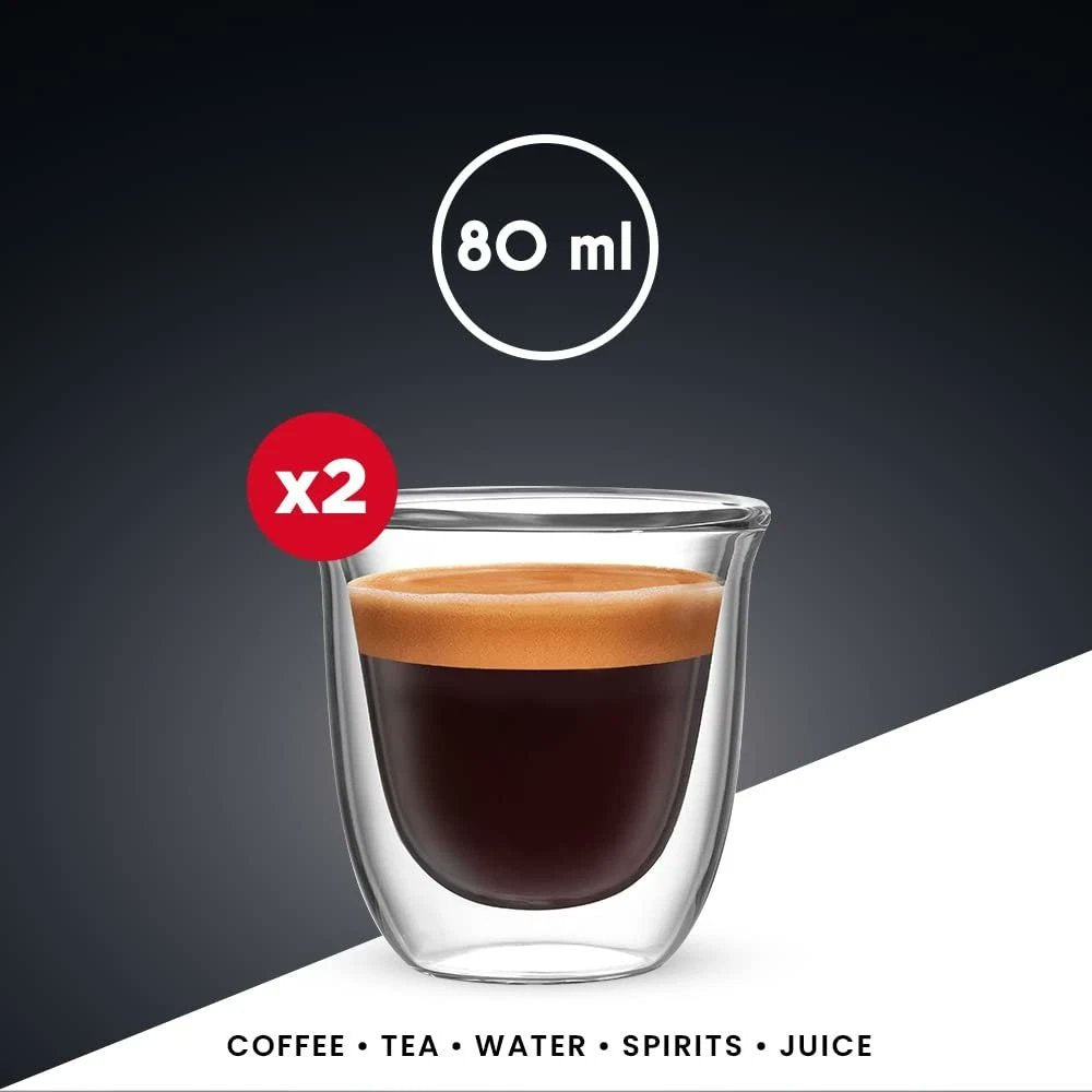 Bialetti Firenze Double Wall Borosilicate Glass Cups | Set of 2