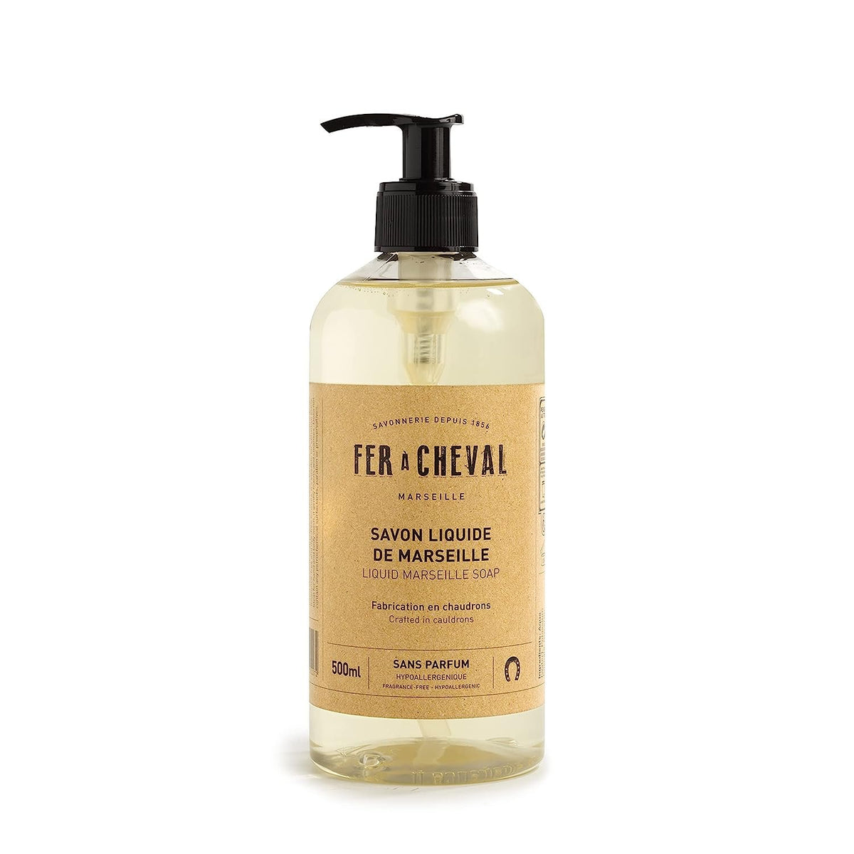 FER À CHEVAL - Marseilles Liquid Soap - Unscented - Pump Dispenser 16.9 oz