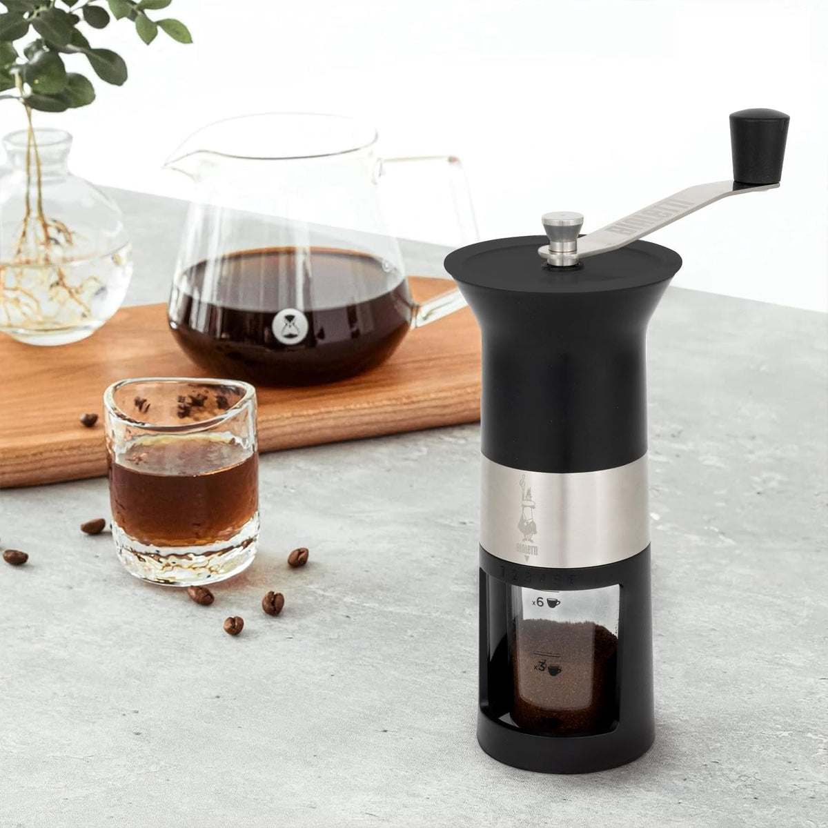 Bialetti Hand Coffee Grinder for Espresso & French Press