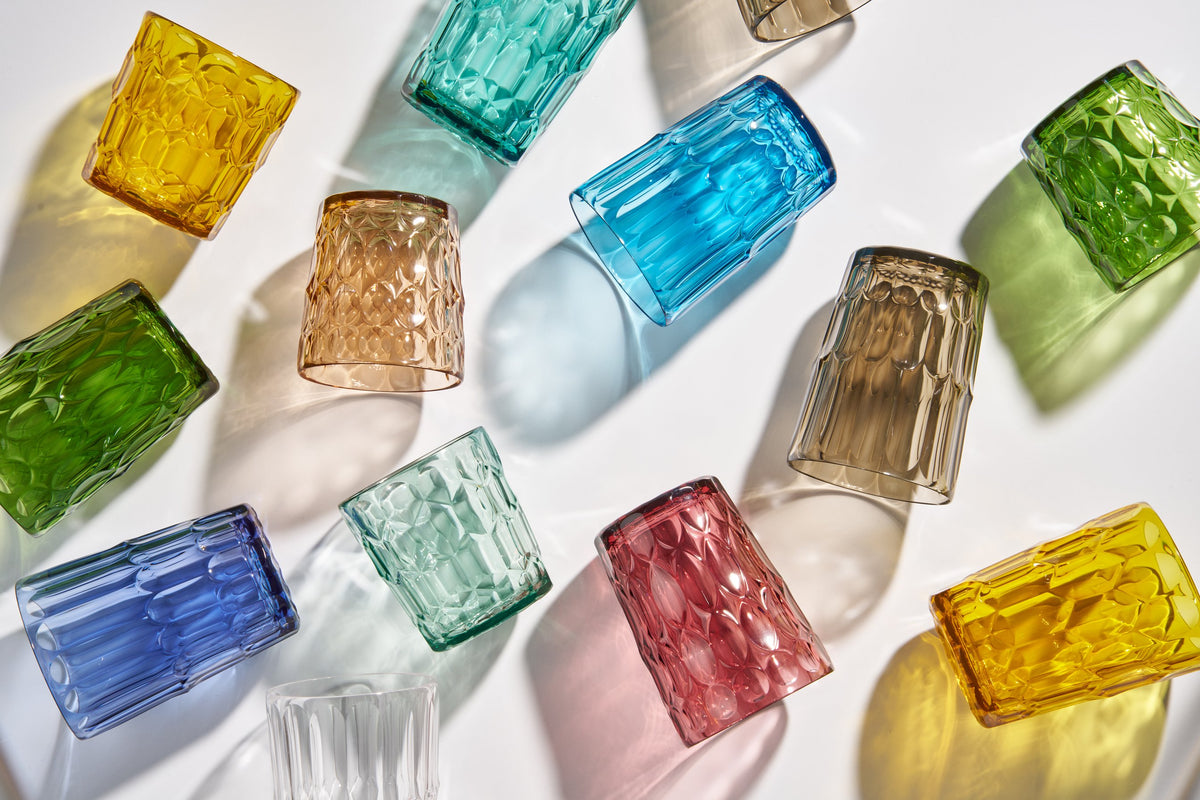 Vanity Low Tumblers | Set of 6 | Aquamarine