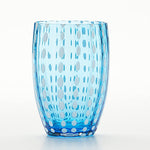 Zafferano Perle Glass Tumblers Set 2 Pieces | Aquamarine