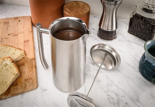Frieling Brushed Stainless Steel French Press Plunger Detail Close Up