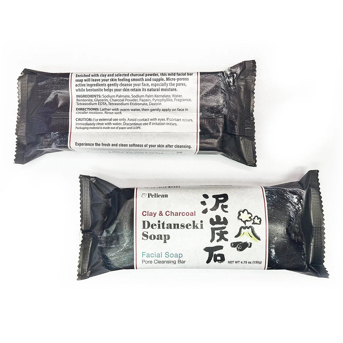 Pelican Deitanseki Charcoal Bar Soap (135g )