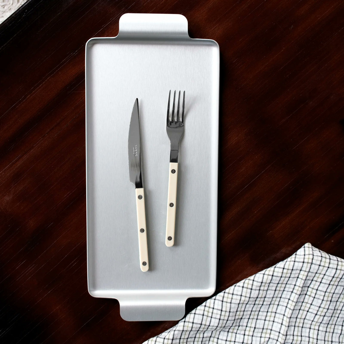 Sabre Paris Bistrot ivory salad fork and teaspoon