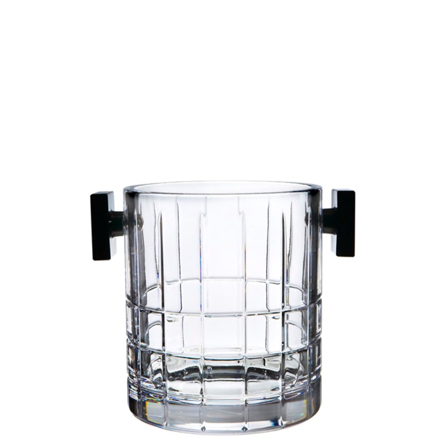 Orrefors Street Ice Bucket Clear Crystal Luxury Barware