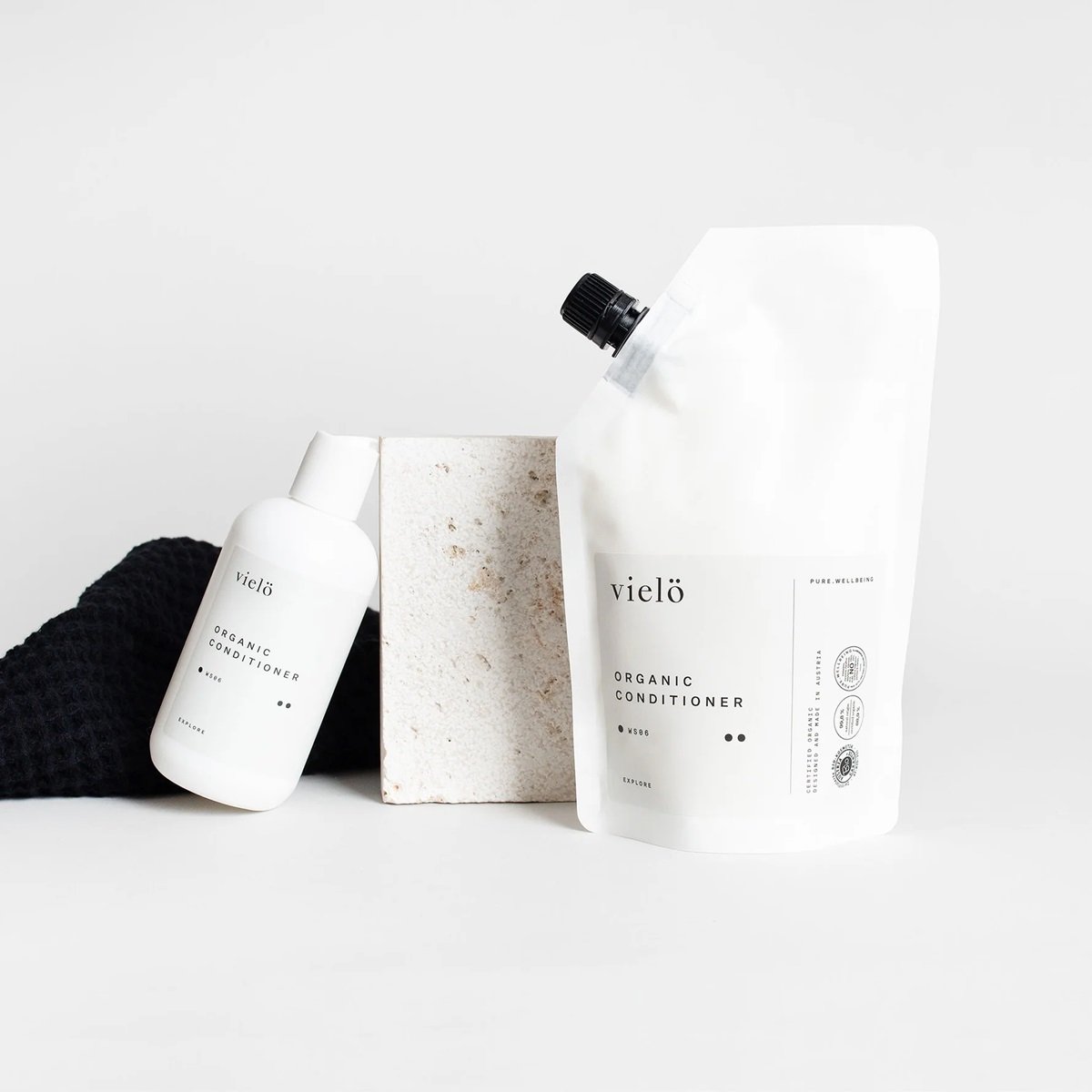 Vielö Hair Shampoo & Conditioner 99.8% Natural Ingredients with Natural Oils Organic Duo