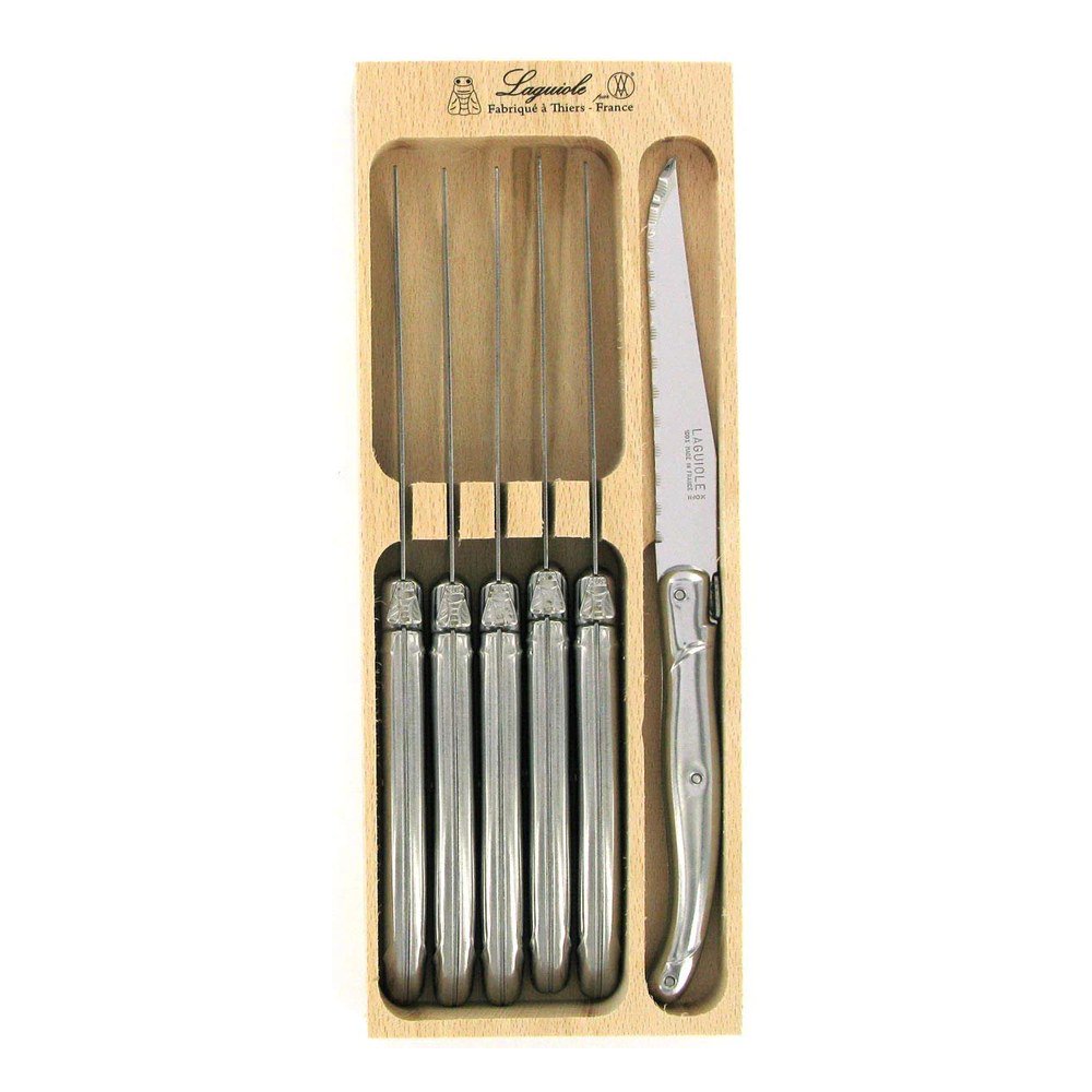 André Verdier Laguiole Debutant set of 6 stainless steel steak knives
