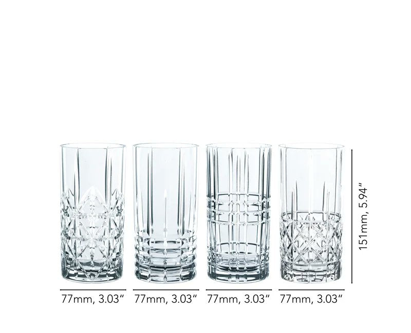 Nachtmann Highland Long Drink Glass | Crystal Glass | Set of 4