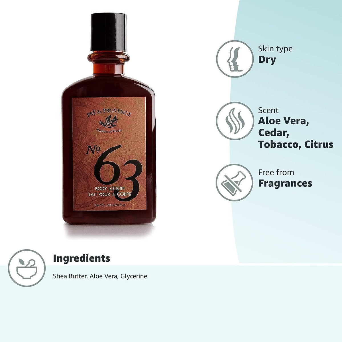 Pre de Provence No.63 Men's Collection, Lotion