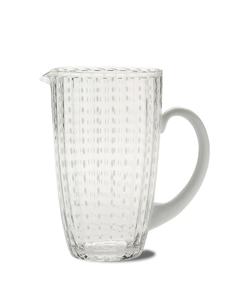 Perle Glass Carafe | Clear | Elegant Beverage Pitcher