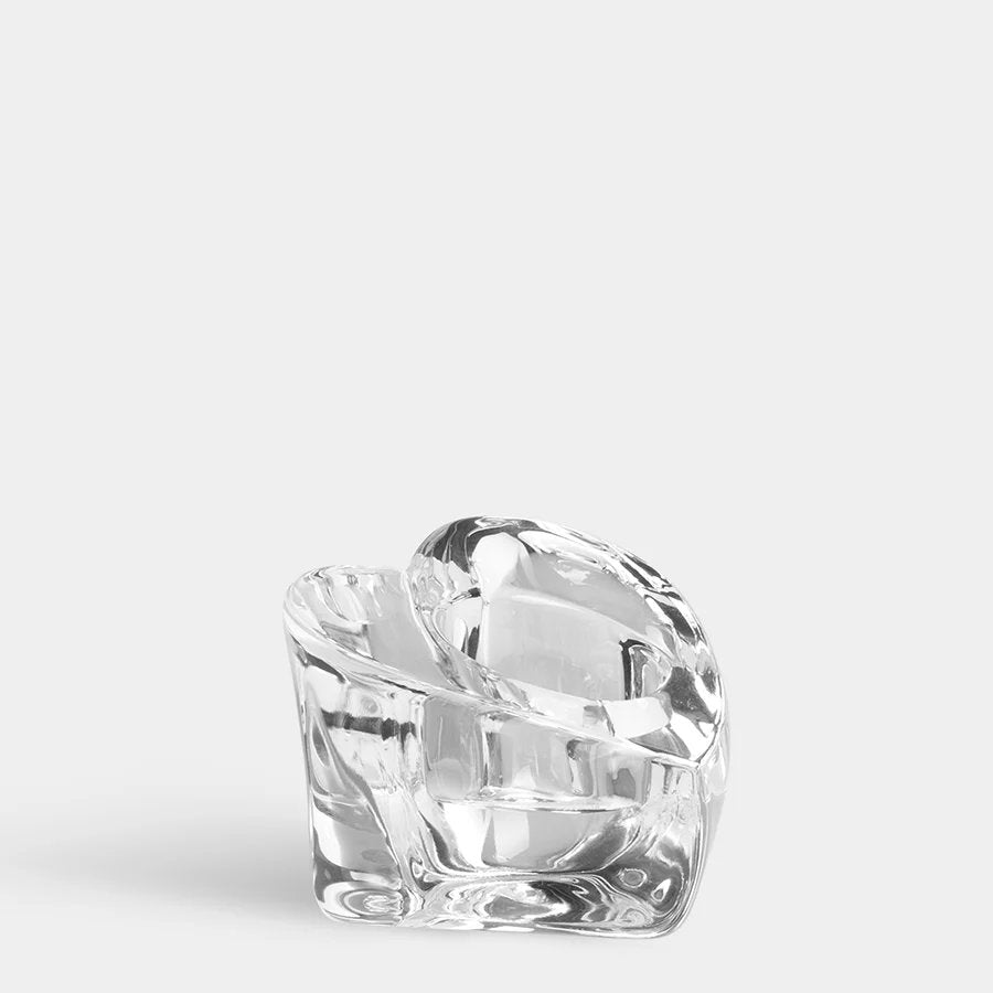 Orrefors Valentino Votive heart shaped in clear crystal