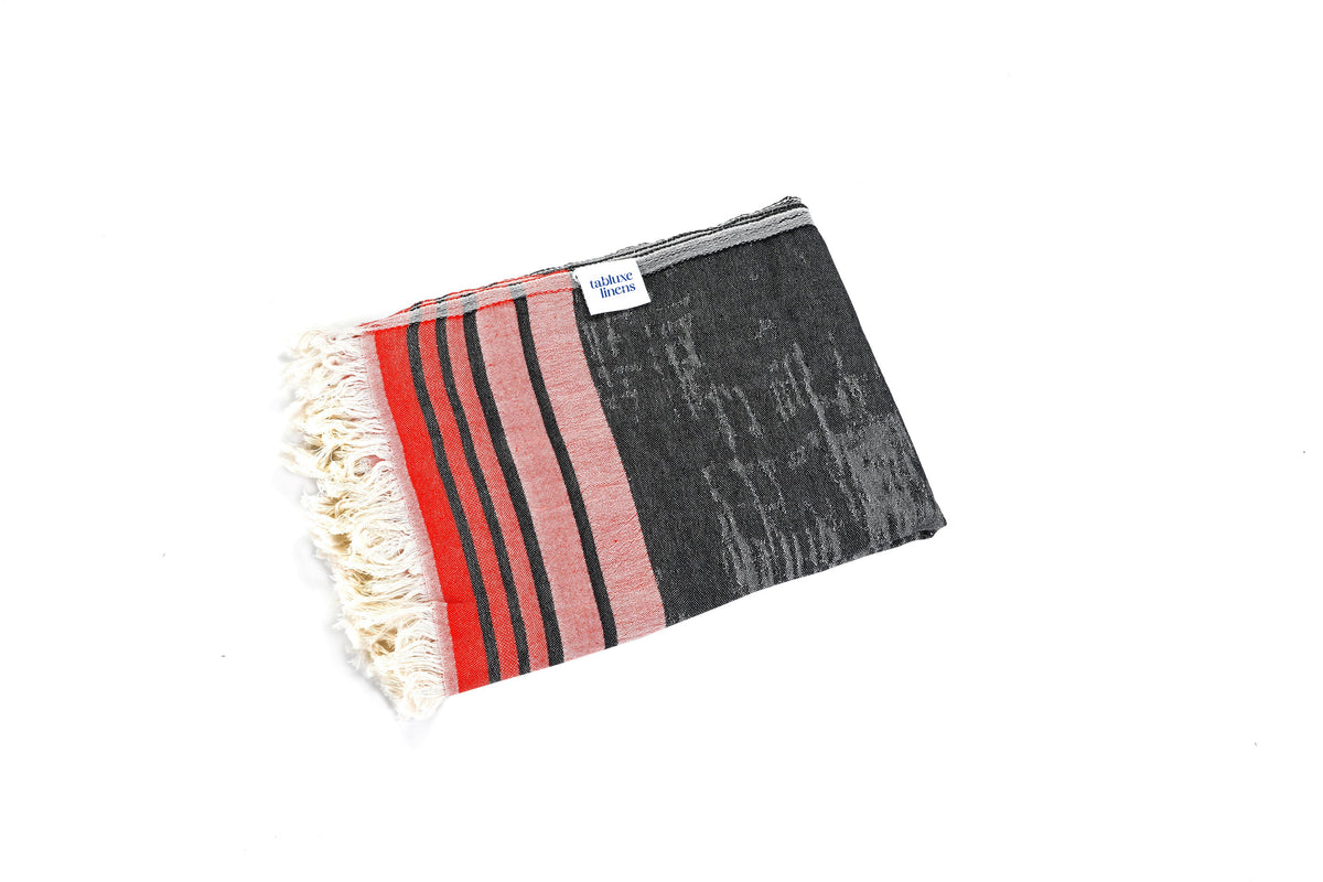 Quick-dry Turkish towel crafted from durable cotton — foldable, portable, and made for modern living