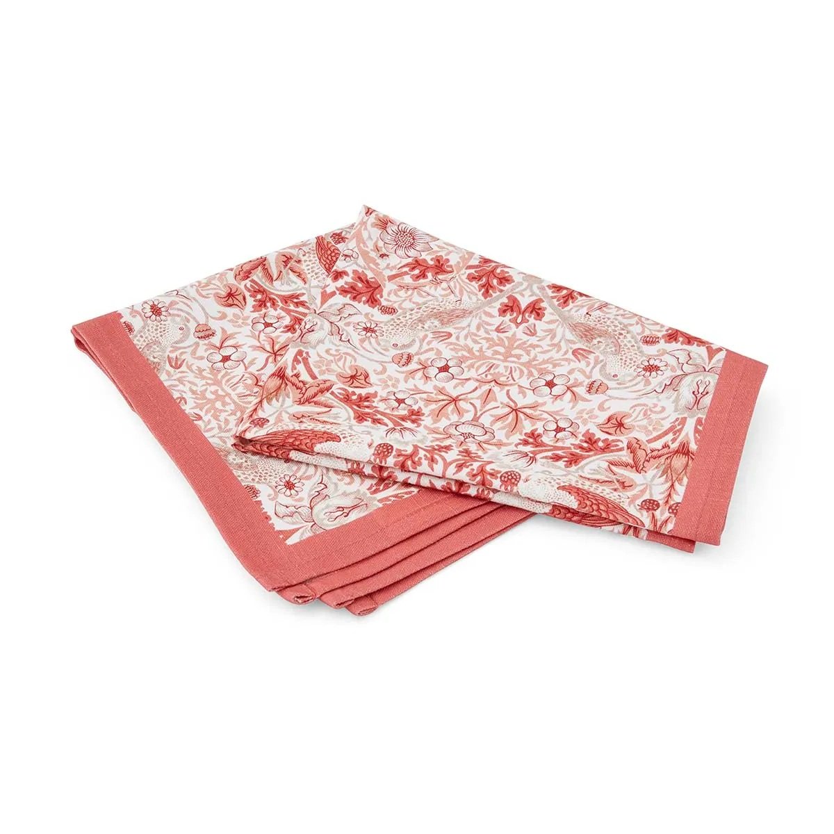 Morris & Co x Spode Strawberry-Thief Set of 2 Tea Towels Cotton (18" x 29")