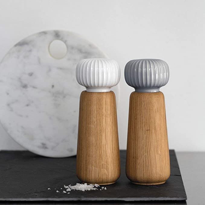 Kahler Hammershoi Salt and Pepper Grinder,  Denmark Designed by Hans-Christian Bauer