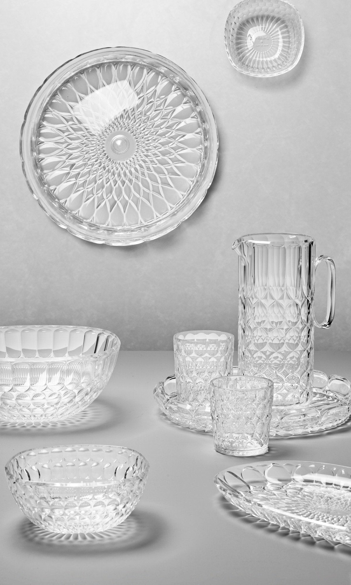 Vanity Stackable Small Serving Bowls | Set of 6 | Clear 4.7"