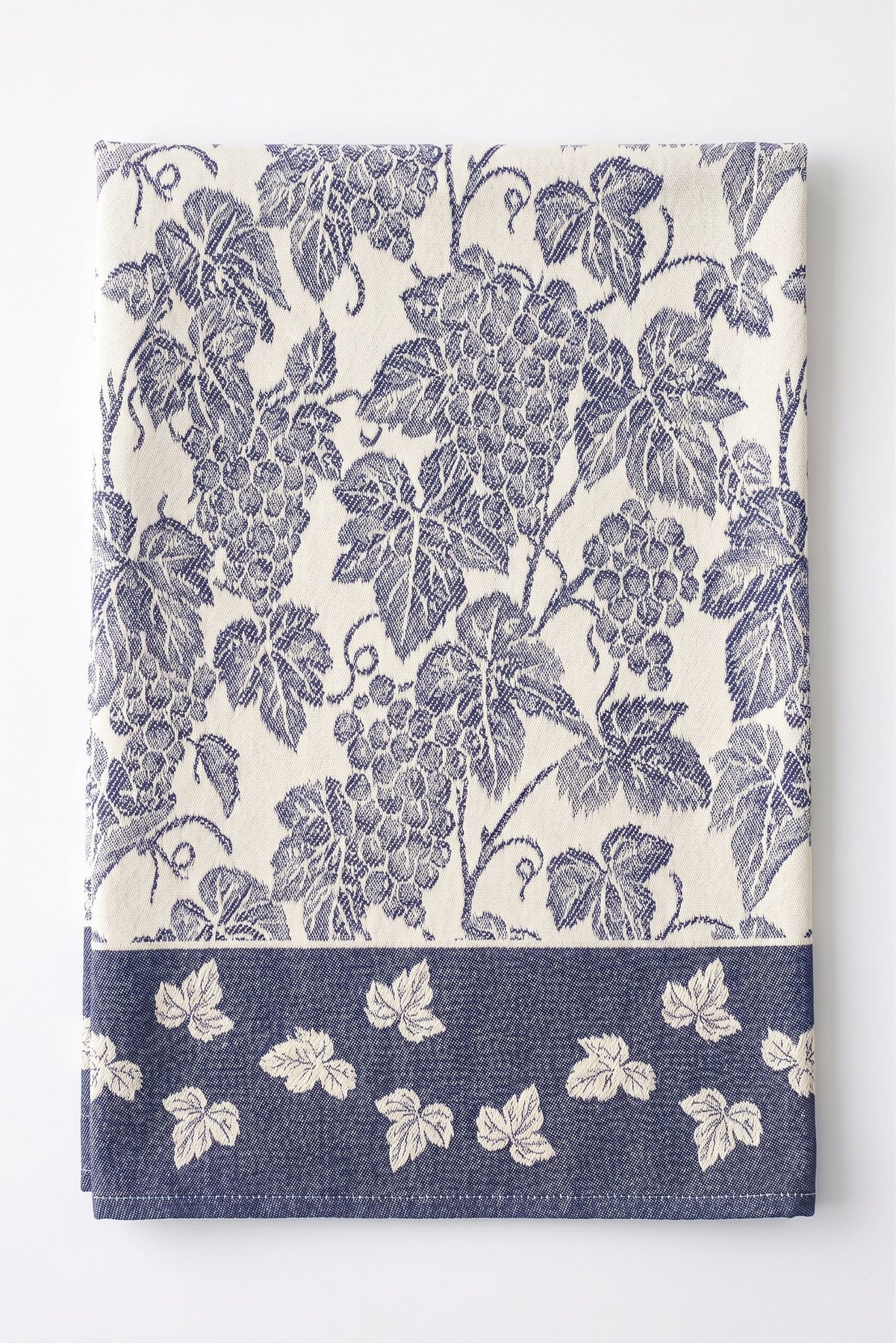 Busatti Canaiola 100% Cotton Jacquard Kitchen Towel | Navy