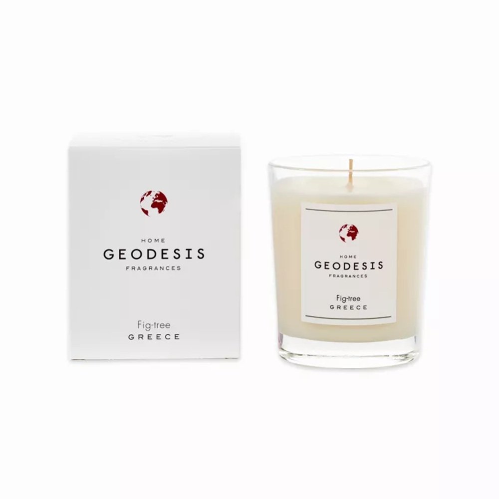 eodesis luxury scented candle – 180g clear glass design with natural wax blend