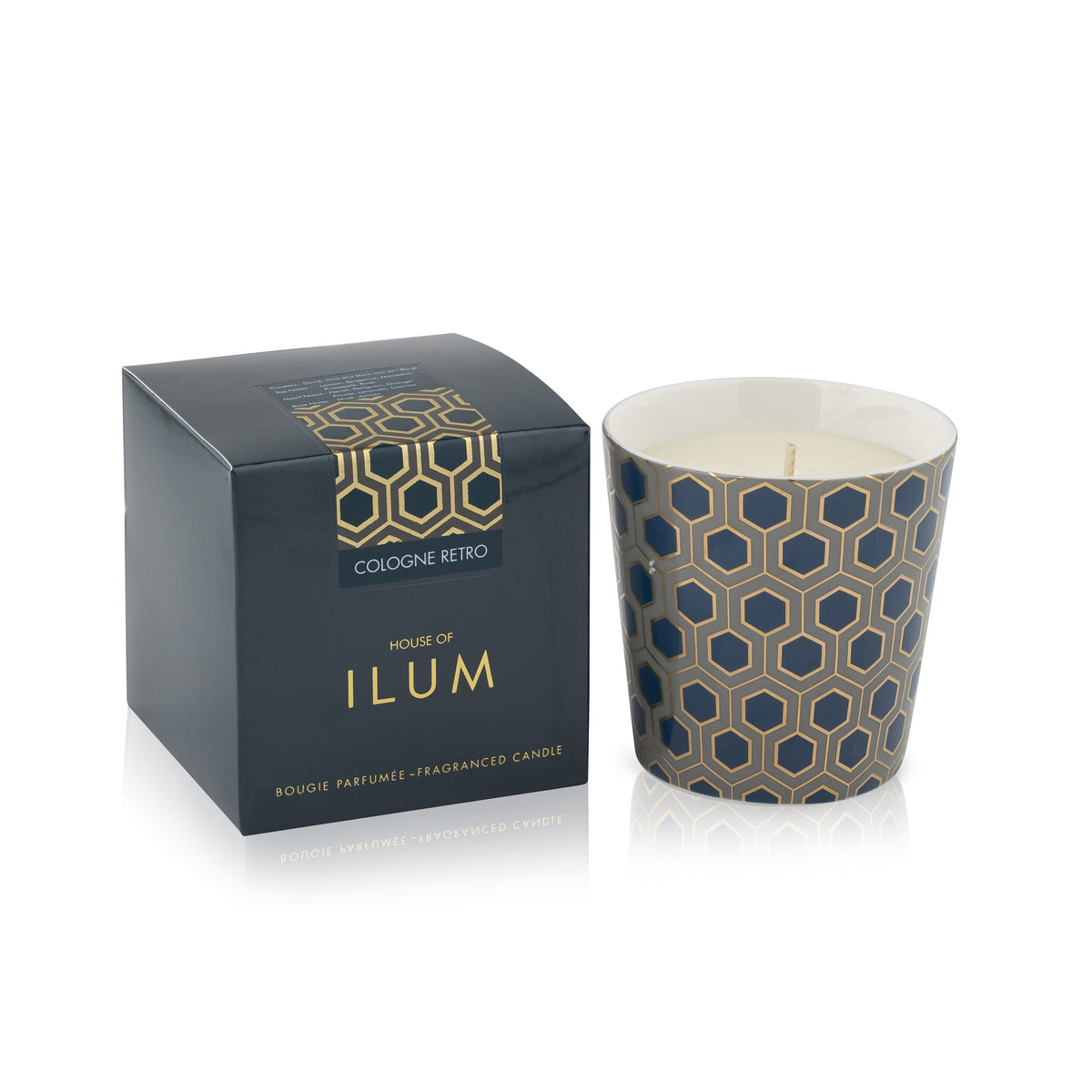 Ilum Cologne Retro Luxury Scented Candle in a Decor Vase | 260g