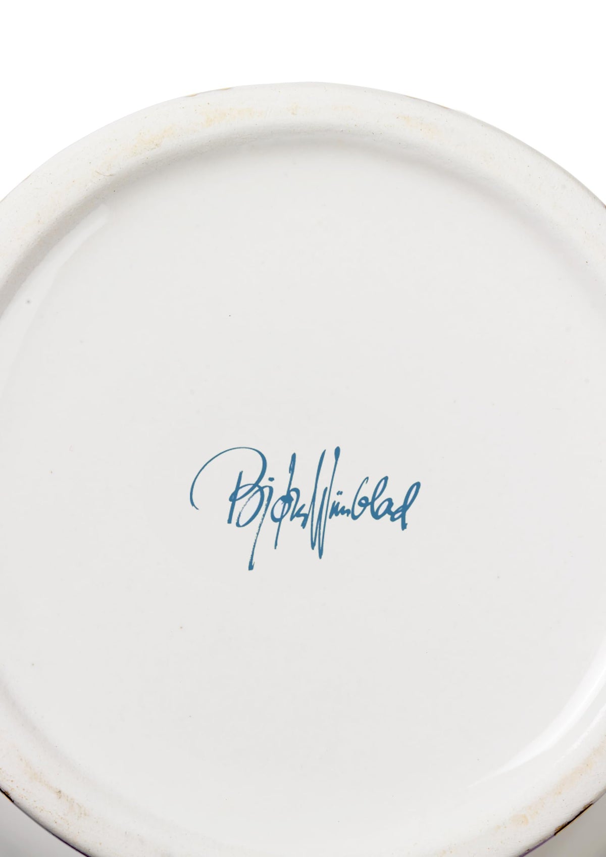 Bjørn Wiinblad Eva Porcelain Vase | Blue Botanical