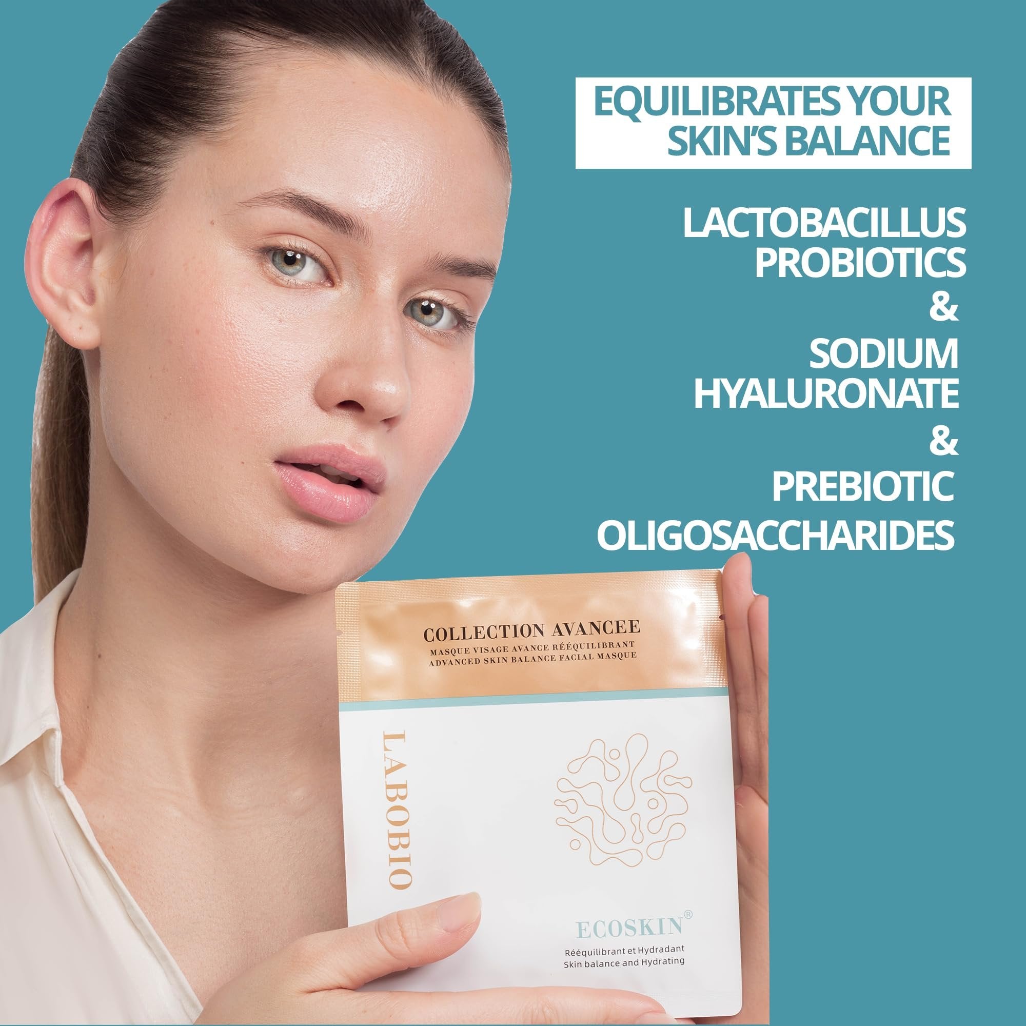 Labobio Microbiome Friendly Sheet Masks with Prebiotics and Probiotics