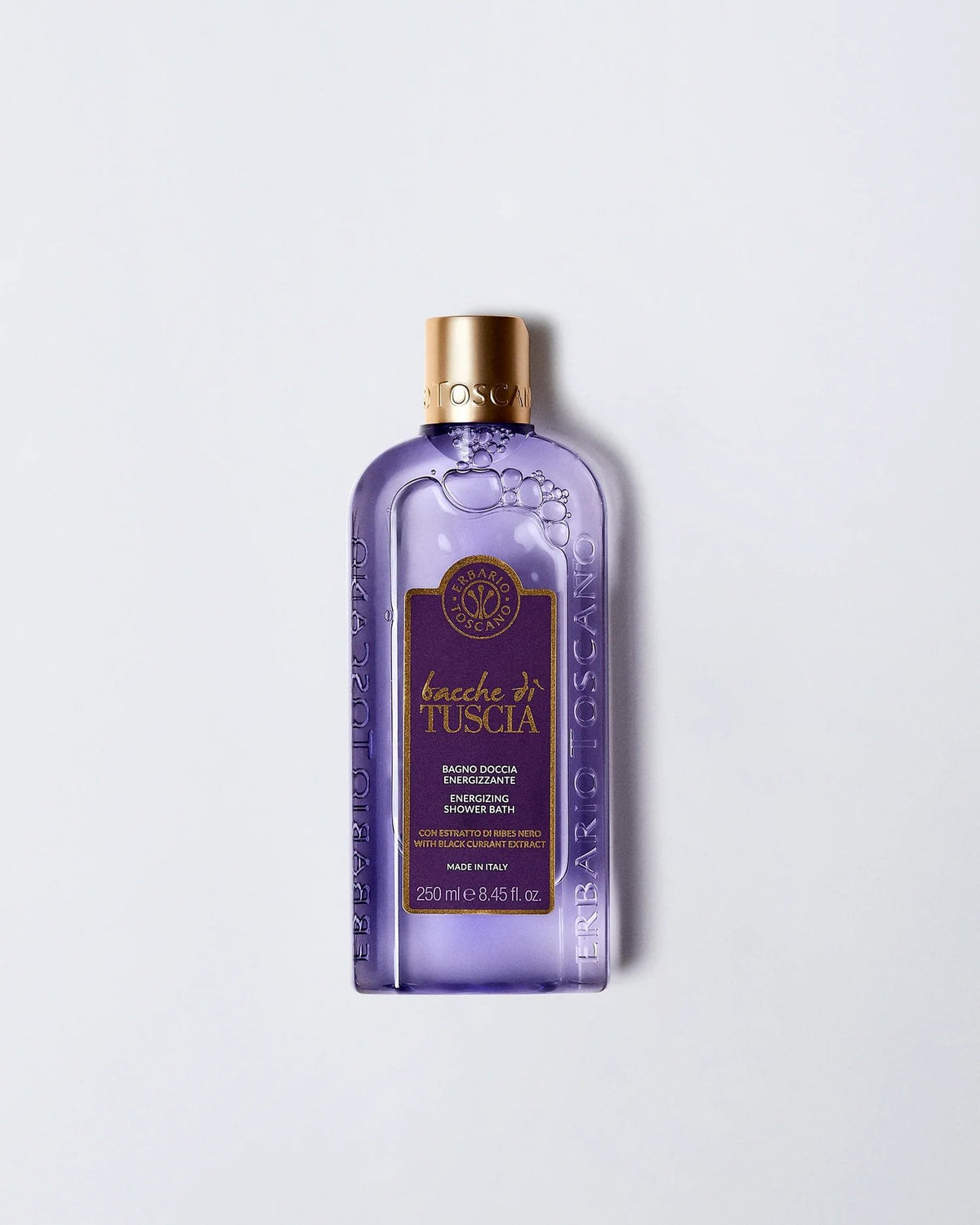 Bacche di Tuscia Energizing Shower Bath 250ml – Fresh Fruity Floral Italian Cleanser