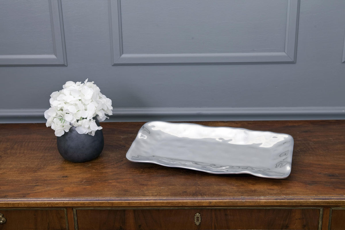 Beatriz Ball SOHO Brooklyn rectangular tray styled on dining table entertaining spread
