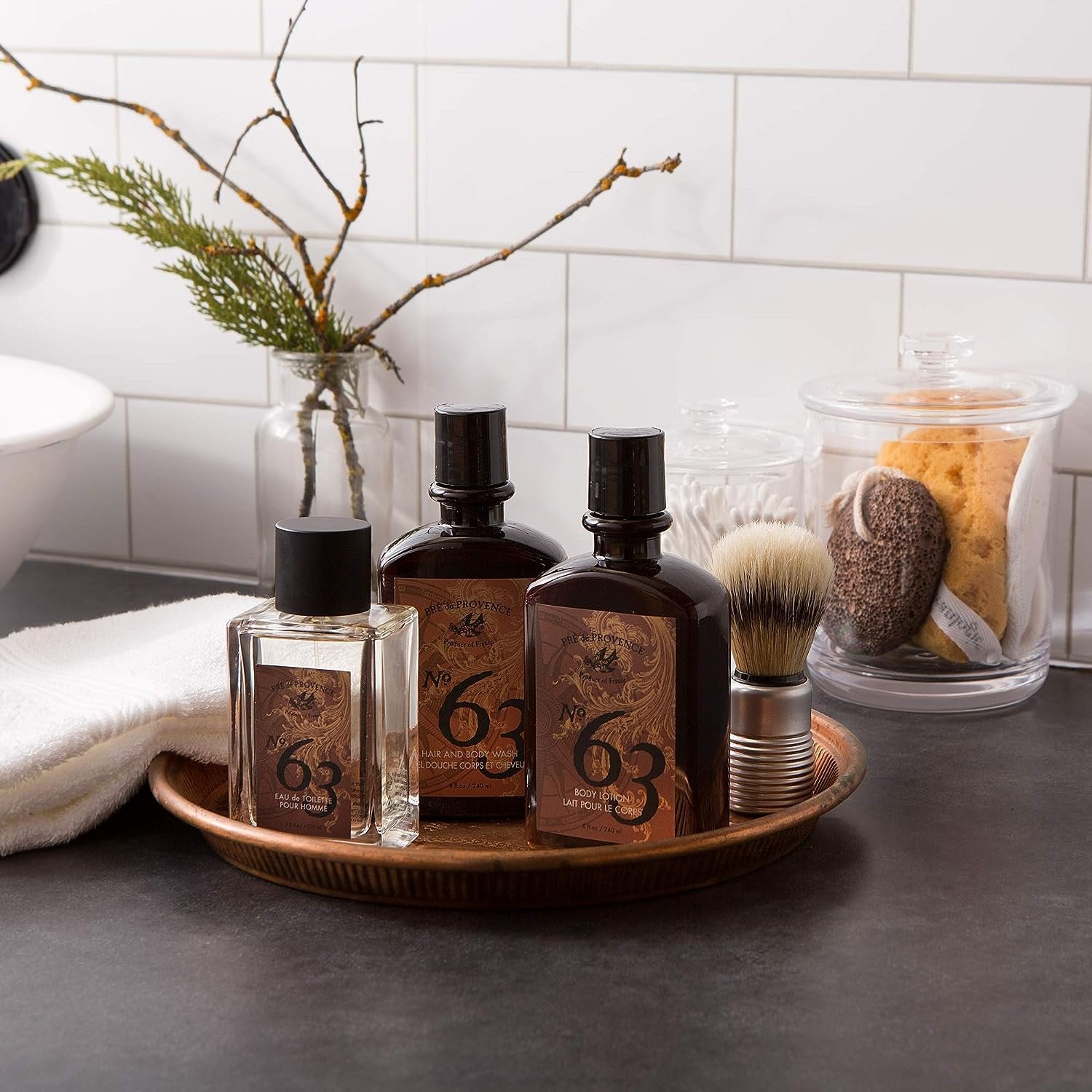 No.63 Men’s Collection by Pré de Provence — Warm Spicy Lotion with Shea Oil