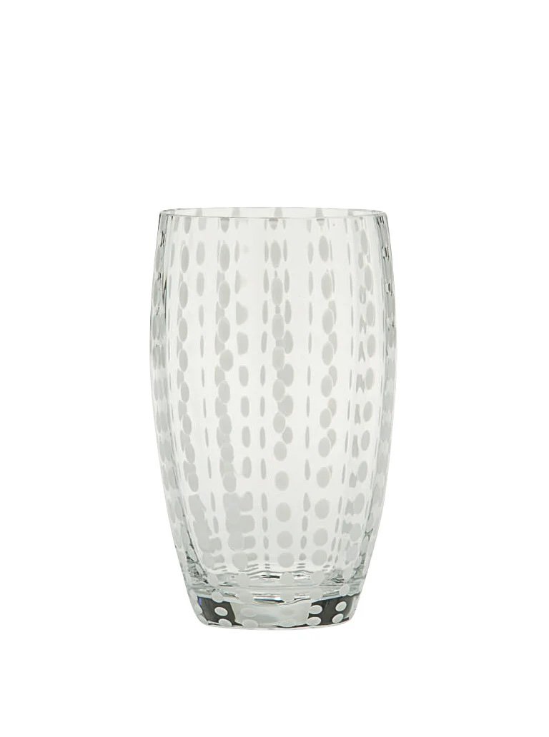 Zafferano Perle Beverage Glasses (16oz) | Set of 2