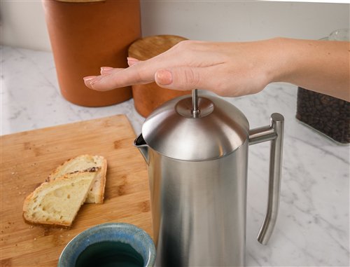 Frieling French Press | Brushed Stainless Steel | Double-Wall Insulated Coffee Maker
