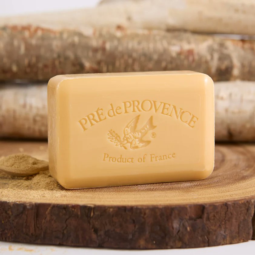 Pré de Provence Sandalwood Soap, earthy woody scent