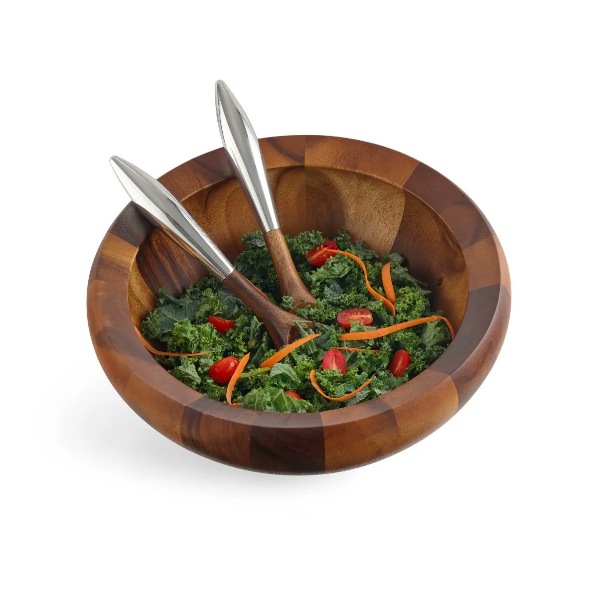 Nambé Yaro Salad Bowl size reference, 14 inches diameter