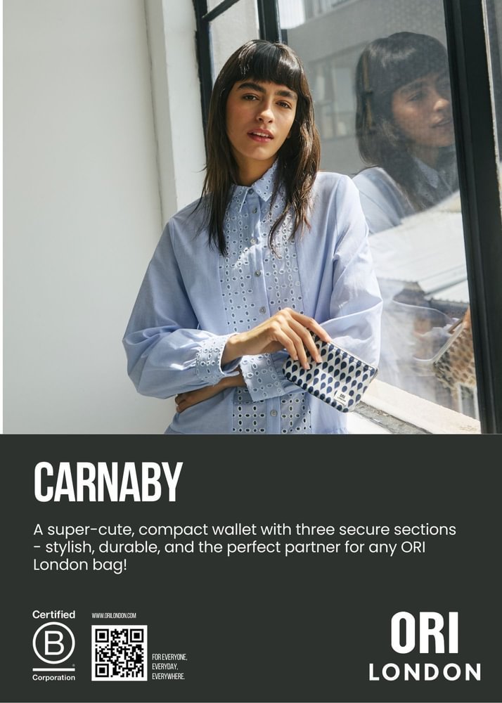 Eco-friendly crossbody sling bag in avocado color by ORI London for everyday travel