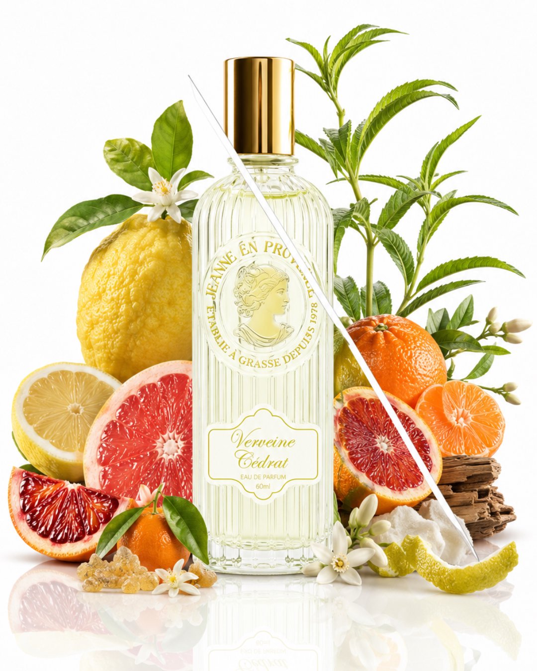 Jeanne En Provence Verveine Citron Eau de Parfum 60ml - Fresh Mediterranean Fragrance for Women