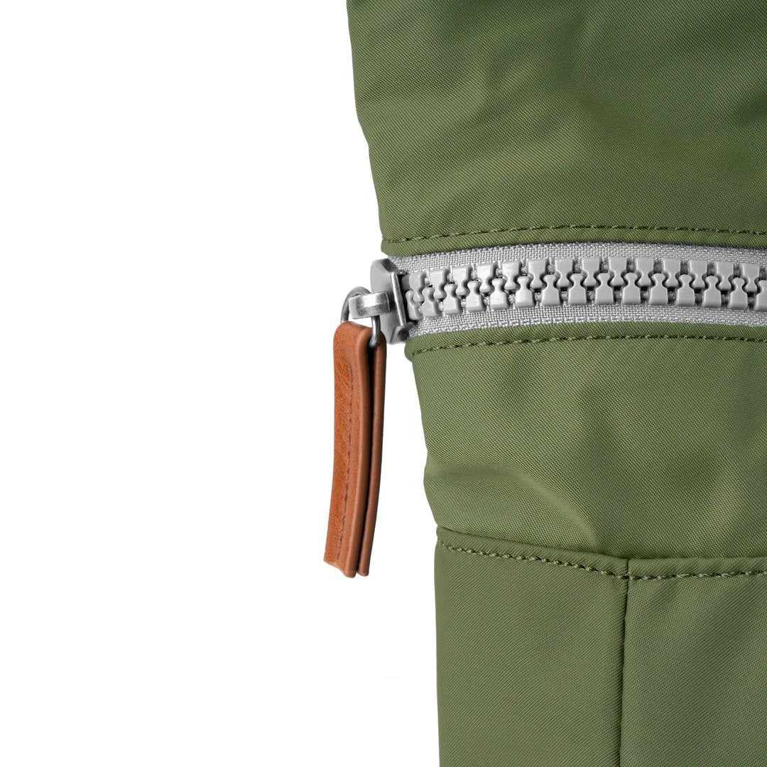 ORI LONDON Canfield B Medium Roll-Top Backpack | Avocado Green