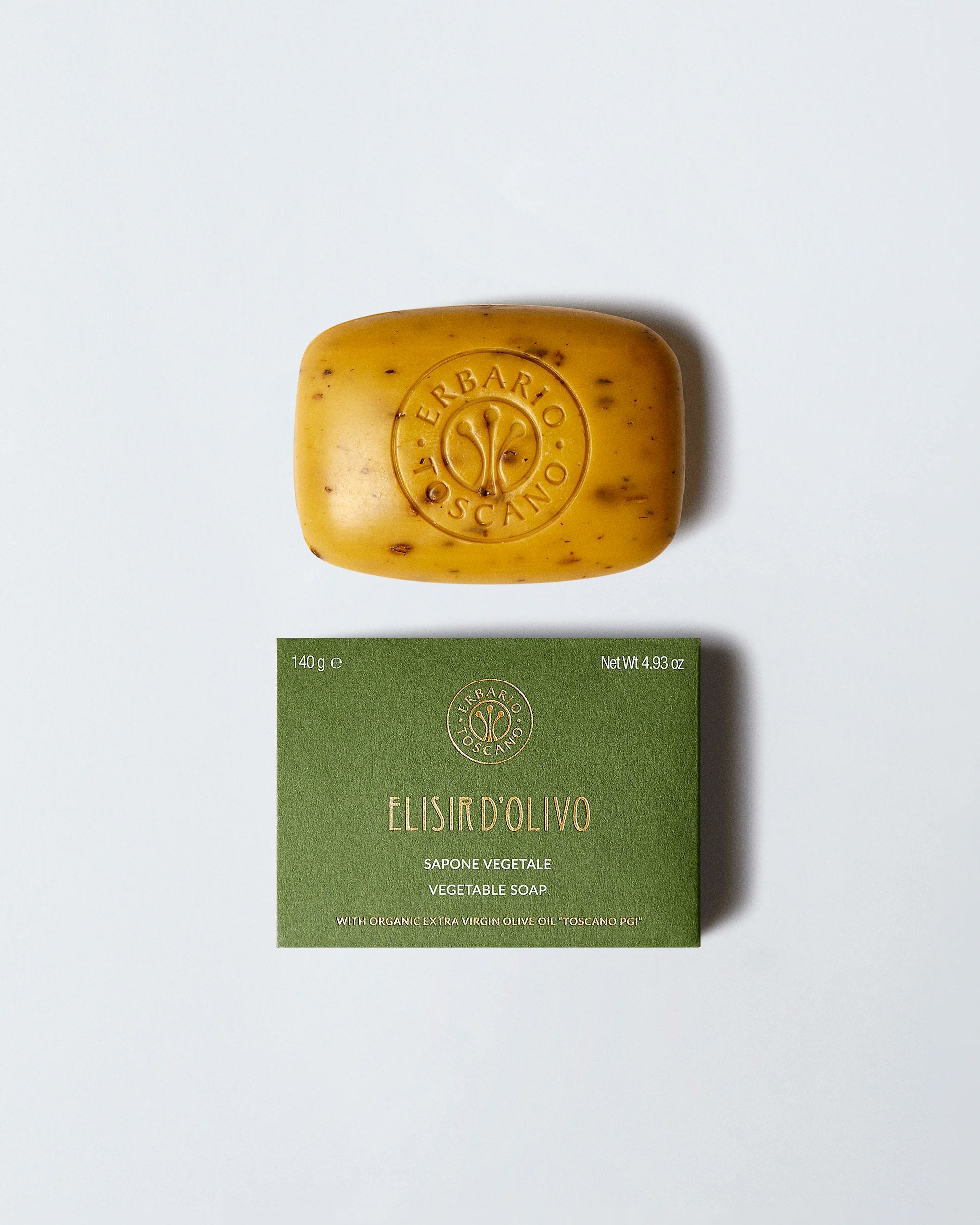 Erbario Toscano Elisir d'Olivo vegetable soap bar 140g olive oil