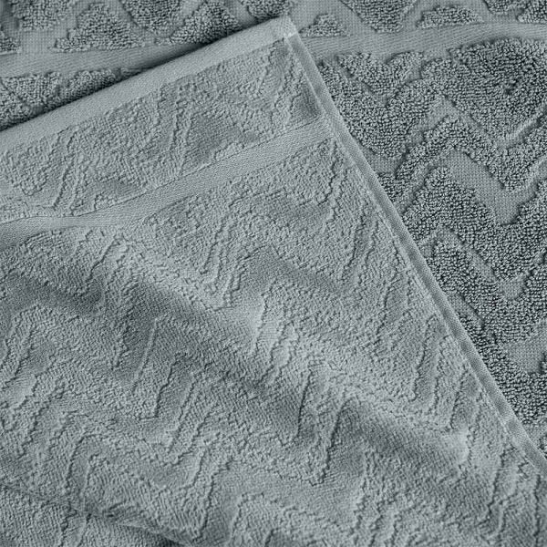 Missoni Rex 32 Towels Cotton Zigzag Pattern Grey