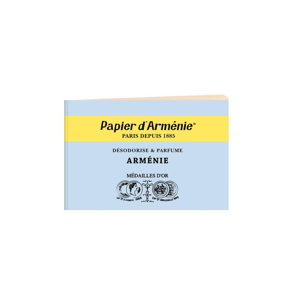 Papier d'Armenie, Rose Booklet (12 sheets) Burning Papers Scents of Romance French Incense