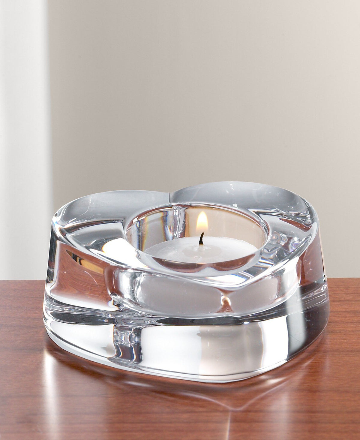 Orrefors My Heart Votive in clear crystal