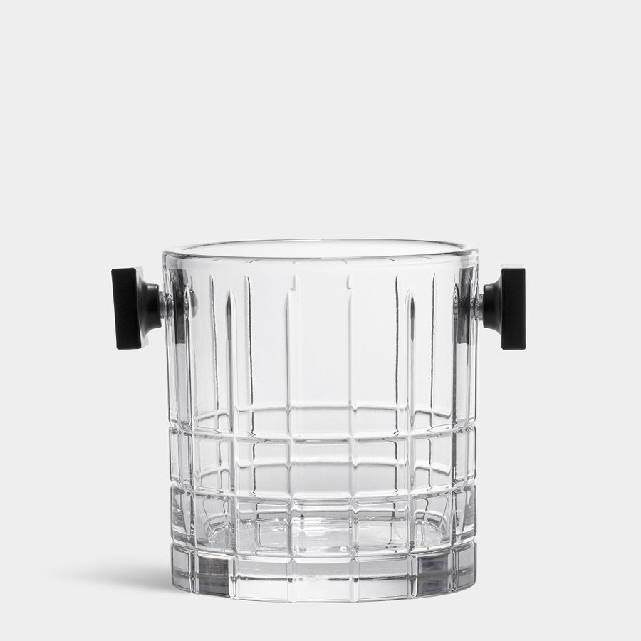 Orrefors Street Ice Bucket Clear Crystal Luxury Barware
