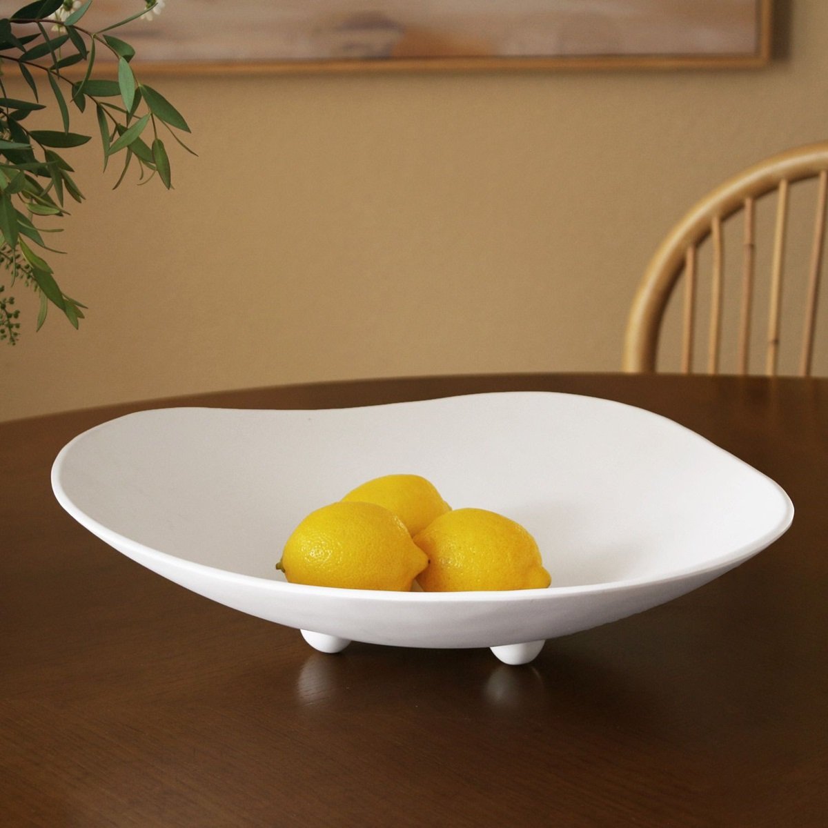 Beatriz Ball VIDA Nube Lissa Large Bowl White Melamine Serving Bowl