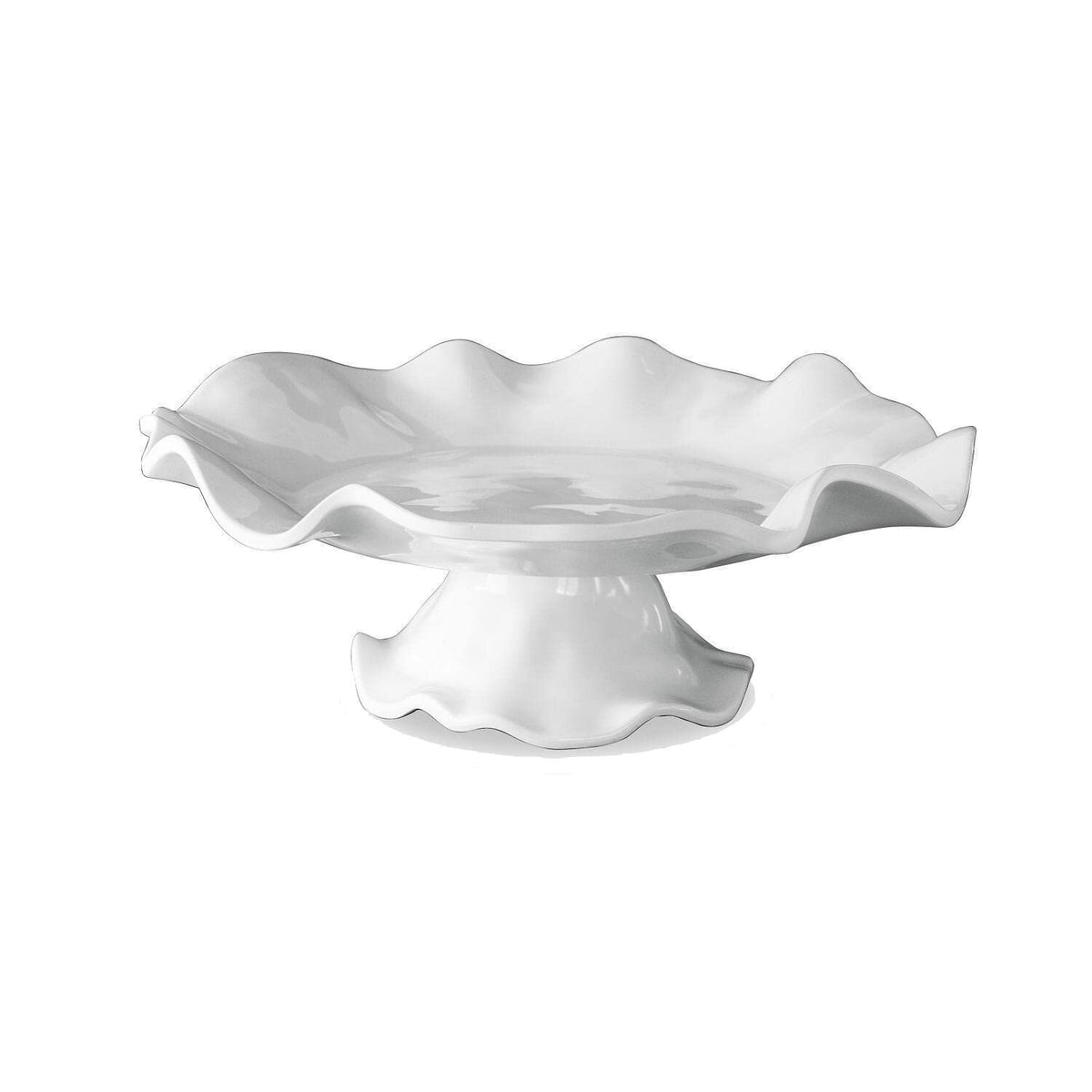 VIDA Havana White Cake Plate Pedestal Stand by Beatriz Ball