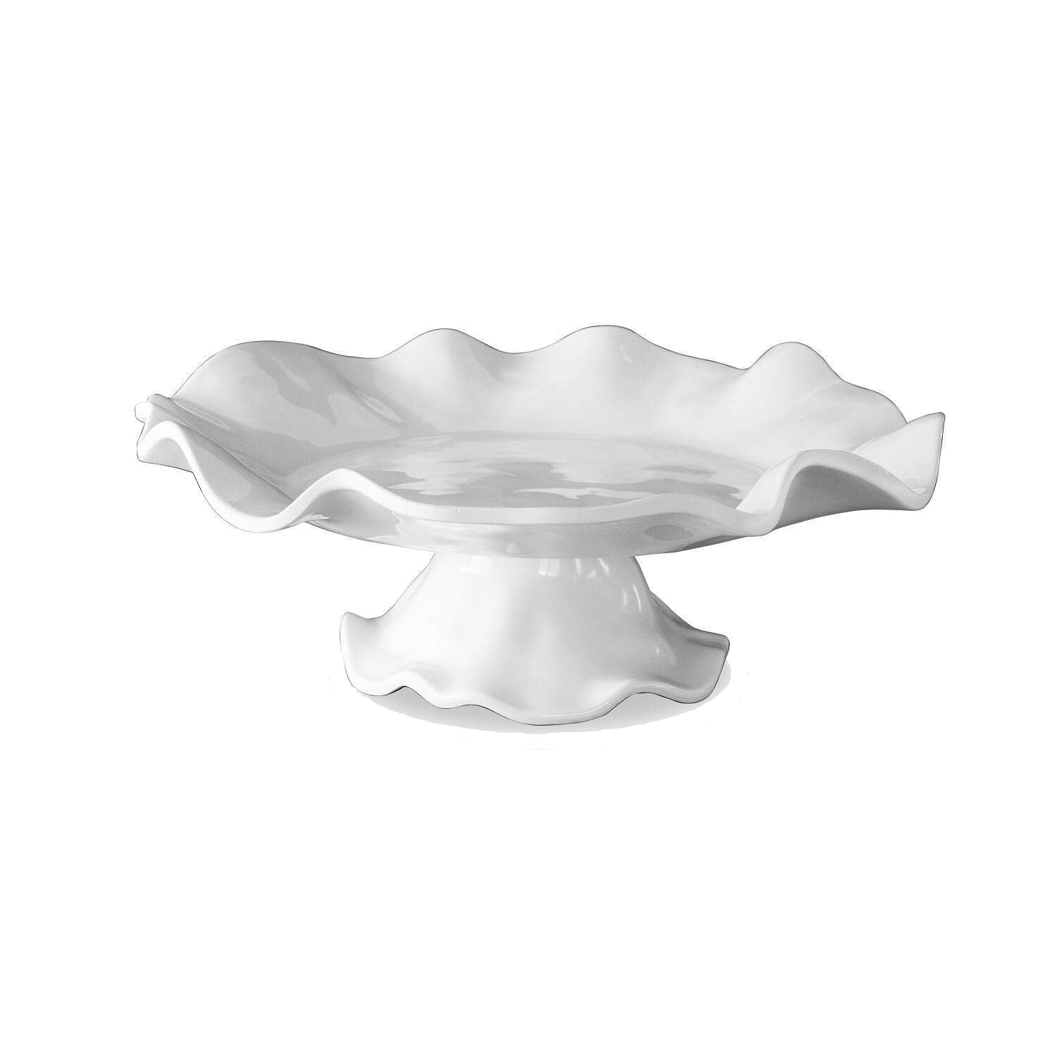 VIDA Havana White Cake Plate Pedestal Stand by Beatriz Ball