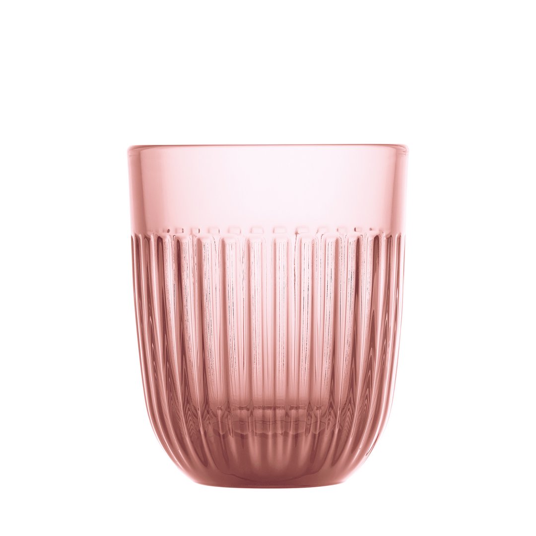 La Rochère Ouessant tumblers in rose glass set of 6