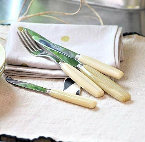 Natura Icone Flatware 5 Piece Place Setting | Nacre Pearl