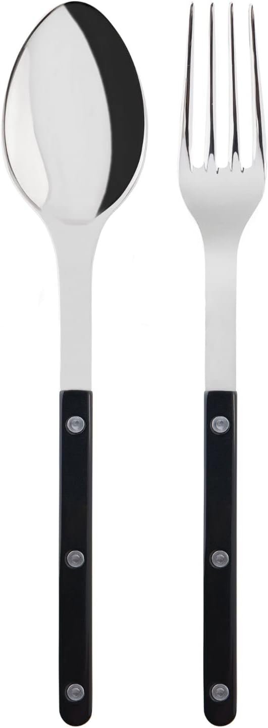 Bistrot Serving Set Large Fork & Spoon | Black