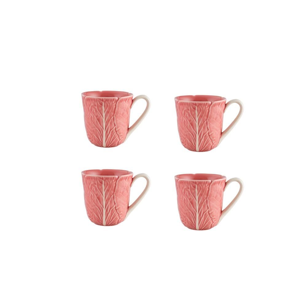 Bordallo Pinheiro Pink Cabbage Serie Mugs