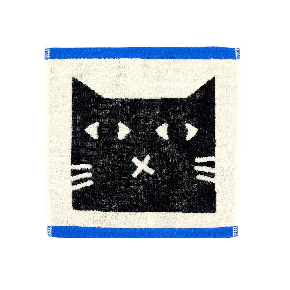 Donna Wilson Lazy Cat Luxury Cotton Towel | Bath Beach & Gym