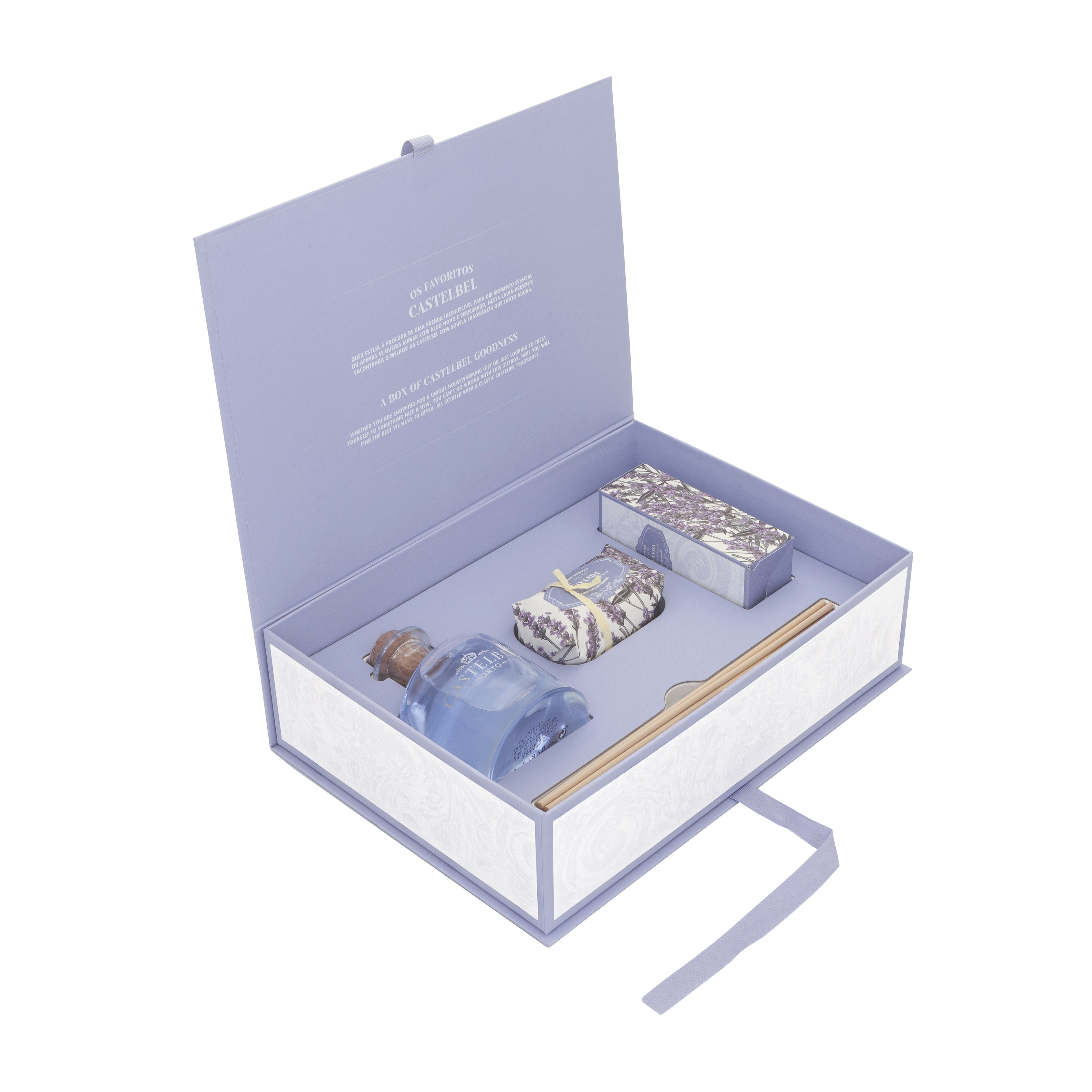 Castelbel Lavender Gift Set Diffuser Hand Cream Soap